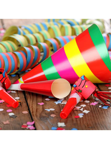 relaxdays 114 x Partytröten in Bunt