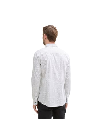 Tom Tailor Langarmhemd in white irregular design