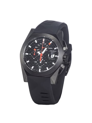 Locman Herrenuhr "Modell Stealth Chrono Quarz" in Schwarz