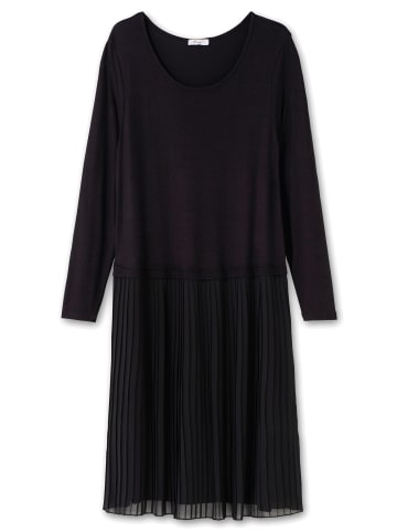 sheego Strickkleid in schwarz
