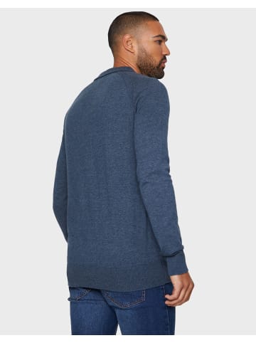 Threadbare Langarmshirt Polo Monty in Denim Twist