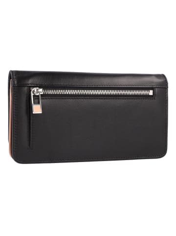 DuDu Canarie Geldbörse RFID Schutz Leder 17.5 cm schwarz