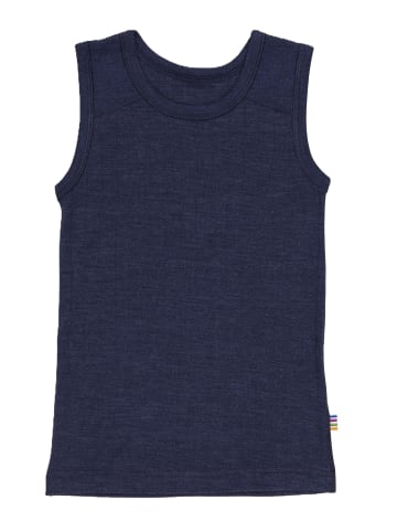 Joha Unterhemd Tanktop aus Merinowolle/Seide in navy