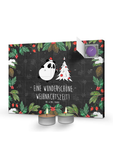 Mr. & Mrs. Panda Adventskalender Panda Weihnachtszeit mit Spruch in Kreidetafel