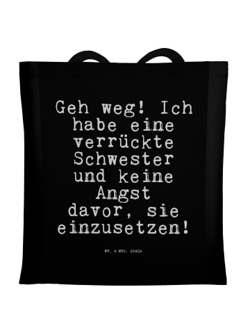 Mr. & Mrs. Panda totebag Geh weg! Ich habe... mit Spruch in Schwarz