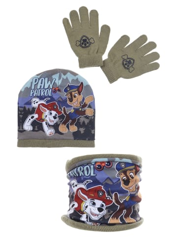 Paw Patrol 3tlg. Set: Mütze, Schlauchschal und Handschuhe in Grün