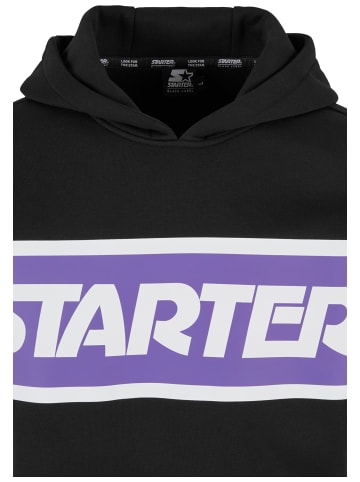 STARTER STARTER Starter Across Stripe Hoodie in black/purple