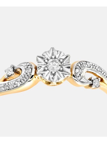 Diamant L'éternel Ring aus 375 Gelbgold mit Diamant