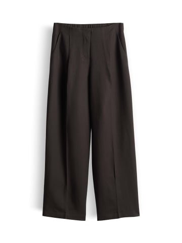 someday. Weite Leinenhose Cisilia in Dark Truffle