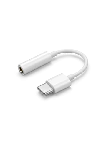 Wisam Teltech Adapter HF Digital Audio-Klinke 3,5 mm - USB-C weiß TAD-01