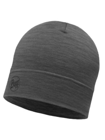 Buff Buff Merino Lightweight Beanie in Grau
