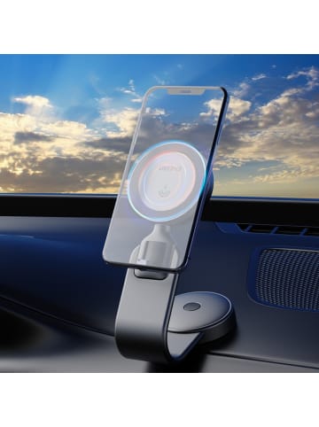 COFI 1453 Dudao F21 Pro 15W MagSafe induktives Autoladegerät – Schwarz in Schwarz