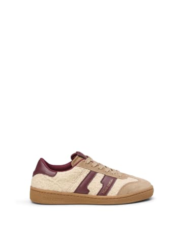 Marc O'Polo Sneaker in light pure sand/aubergine red