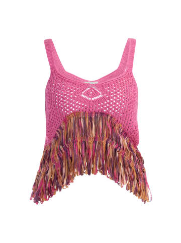 IZIA Damen Strick Top in Pink Mehrfarbig
