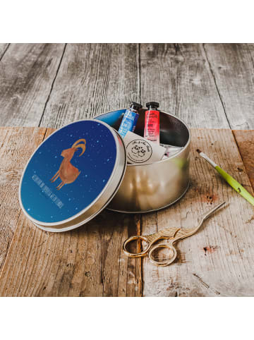 Mr. & Mrs. Panda Aufbewahrungsbox Sternzeichen Steinbock mit Spruch in Sternenhimmel Blau