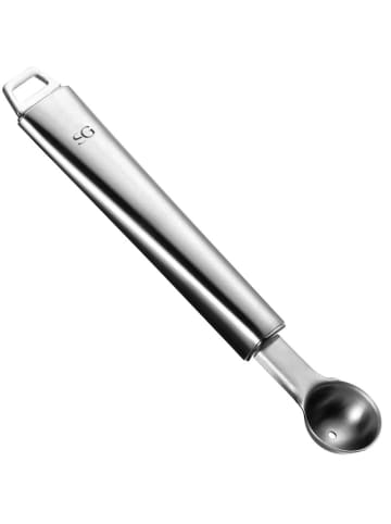 Secret de Gourmet Löffel zum Aushöhlen von Obst und Gemüse in Silbern, (B) 3 x (H) 3 x (L) 19 cm
