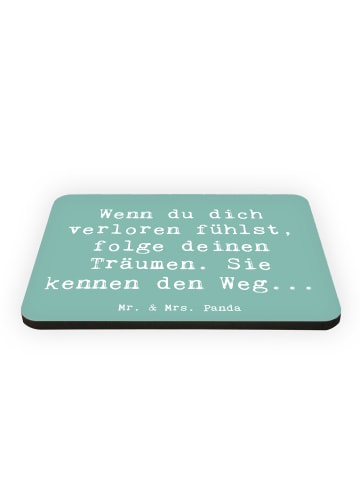Mr. & Mrs. Panda Magnet Spruch Selbstzweifel und Träume mit Spruch in Meeresbrise