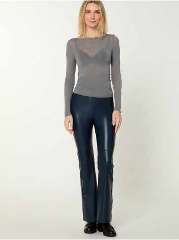 Nur Die  Longsleeve Roundneck mit Kaschmir NUR DIE x KILIAN KERNER in hellgraumelange