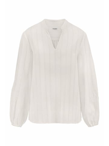 Hessnatur Hessnatur Embroidery Bluse Relaxed aus Bio-Baumwolle mit Leinen in naturweiss
