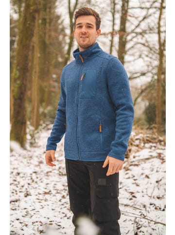 OS-Trachten Strickfleecejacke Nucku in marine