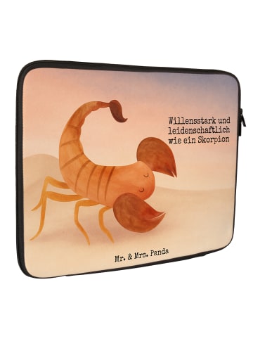 Mr. & Mrs. Panda Laptop Sleeve Sternzeichen Skorpion Design mit ... in Weiß