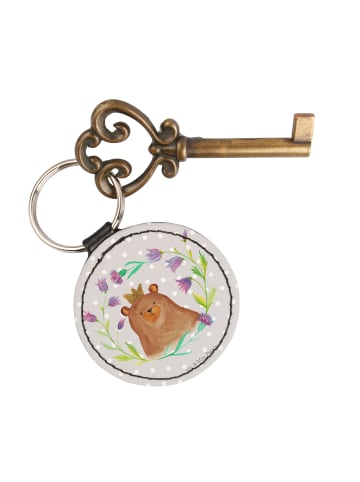 Mr. & Mrs. Panda mini schlüsselanhänger Bär Königin ohne Spruch in Grau Pastell