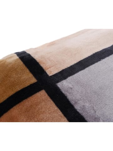 Gözze Wohndecke Cashmere-Feeling Antigua in taupe/creme/schoko