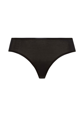 Hanro Midi Slip Cotton Seamless in Schwarz
