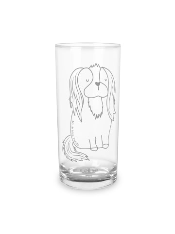 Mr. & Mrs. Panda Wasserglas Hund Cavalier King Charles Spaniel o... in Transparent