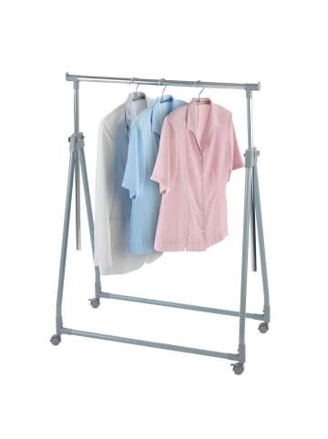 Wenko Kleiderbügel für Kleidung - Schrank auf Rädern in Silbern, (B) 92 x (L) 52 cm