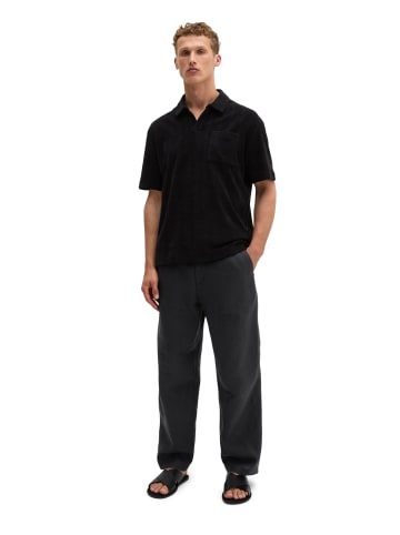 Marc O'Polo DfC Poloshirt loose in Schwarz