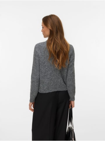 Vero Moda Strickpullover in Medium Grey Melange