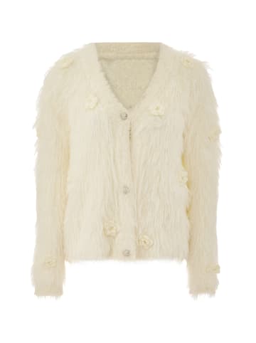 caspio Damen Strickjacke in Wollweiss