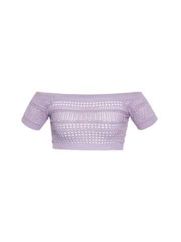 Swirly Damen Short-Top in Lavendel