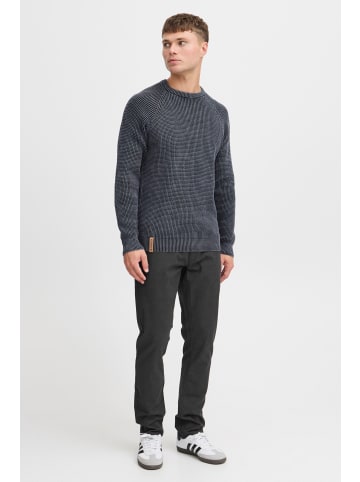 INDICODE Strickpullover IDRockford 35176MM Strickpulli in Waffelstrick-Optik in dunkelblau