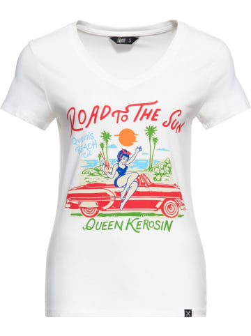 Queen Kerosin Shirt "Road To The Sun" in Weiß