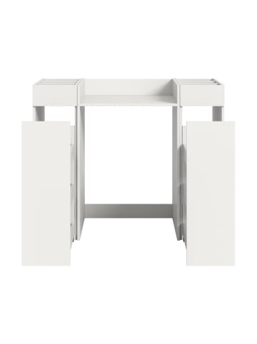 ebuy24 Waschmaschinenschrank Free (3-teilig) Weiß 124 x 60 cm