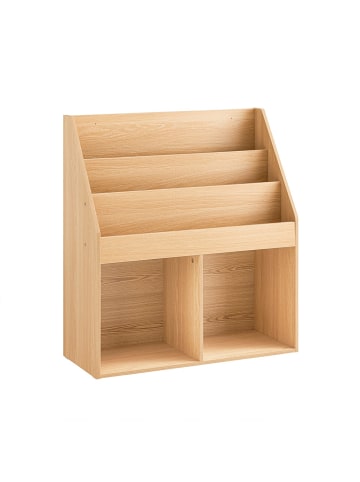SoBuy Bücherregal in Natur-Eiche - (W) 30 x (H) 80 x (L) 73 cm