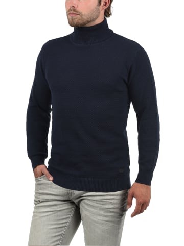 !SOLID Rollkragenpullover SDKarlos 21102717ME Strickpullover mit Perlstrickmuster in Blau