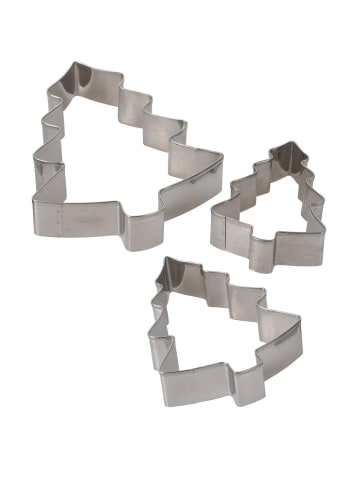 Home&Styling Collection Ausstechformen, 3er-Set in Silbern, (B) 2,6 x (H) 18,5 x (L) 11,8 cm
