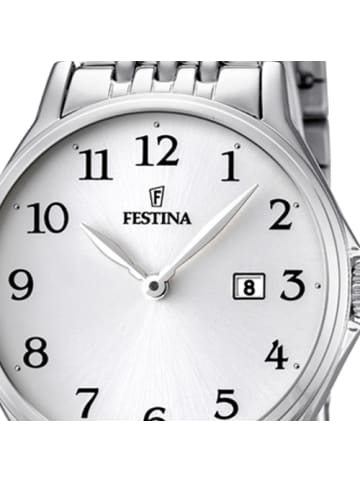 Festina Analog-Armbanduhr Festina Klassik silber klein (ca. 30,8mm)