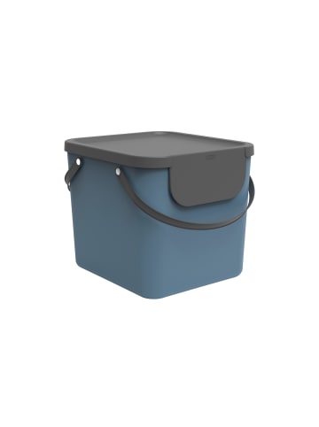 Rotho Albula Mülltrennungssystem 40 l für die Küche in Horizon Blue