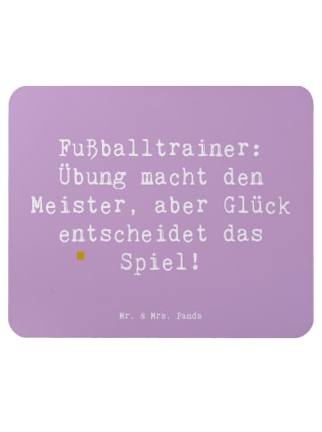 Mr. & Mrs. Panda Mousepad Spruch Fußballtrainer Erfolgskick mit ... in Lavendeltraum