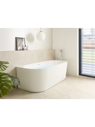 Beliani 3-tlg Badewanne GOCTA in Weiß