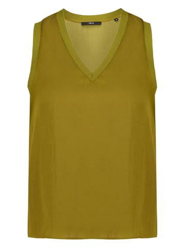 Zero  Blusentop mit V-Ausschnitt in Fir Green