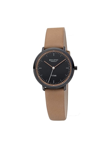 Regent Armbanduhr-Analog hellbraun klein (ca. 30mm) Regent Titan-Uhren