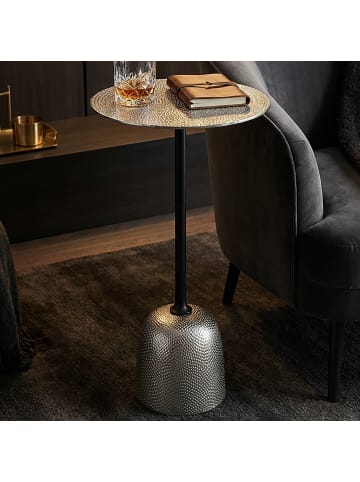 FineBuy Beistelltisch in Silber / Aluminium / 29x29x60