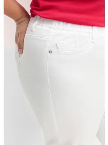 sheego Schlupfhose in weiß