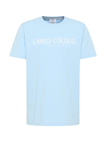 Carlo Colucci T-Shirt di Comun in Blau