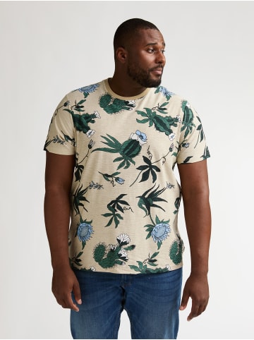 Petrol Industries Plus Size T-Shirt mit Allover-Print ArenaGris in Orange